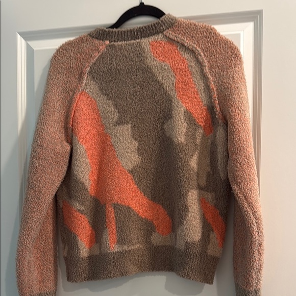 Hello Nite reversible Stylish Women's Sweater in Orange and Brown sz s - Picture 5 of 8